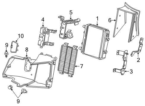 2017 Cadillac ATS Intercooler Grille Diagram for 84230533