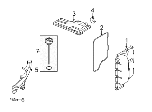 2014 Lincoln MKT Automatic Transmission Filter Seal Diagram for 7T4Z7Z302A