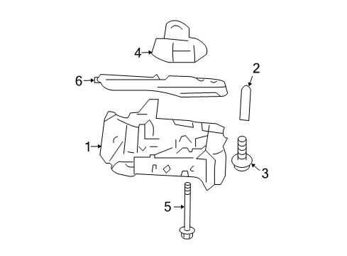 2008 Chevrolet Cobalt Jack & Components Jack Assembly Bolt Diagram for 11609476