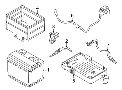 Battery Cover-Battery Diagram for 244316LA1A