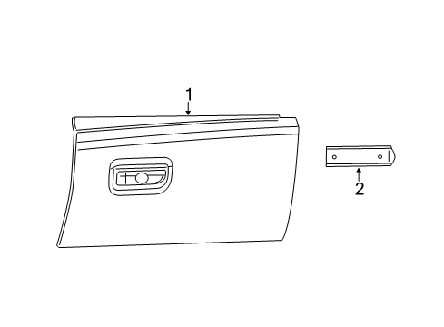 2011 Dodge Durango Glove Box Switch-Glove Box Diagram for 4560218AA