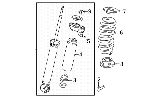 2021 Buick Envision Shocks & Components - Rear Coil Spring Diagram for 84937531