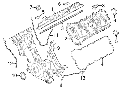 2016 Fiat 500 Valve & Timing Covers SEAL - VALVE Diagram for NR3Z6C535A