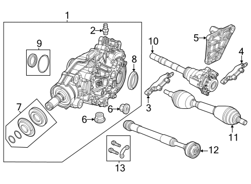 Front Axle & Carrier Fill Diagram for 68530769AA