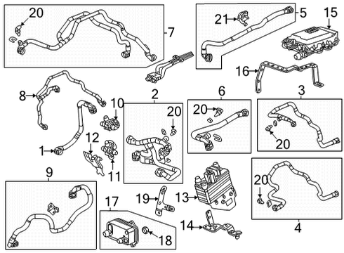 Traction Motor Components Heat Exchanger Seal Diagram for 24273624
