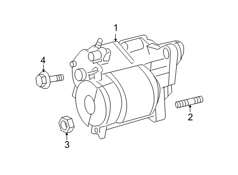 2007 Dodge Ram 1500 Starter Engine Starter Diagram for 4801256AC