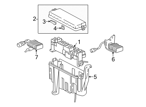 2001 Toyota Tundra Electrical Components Diagram