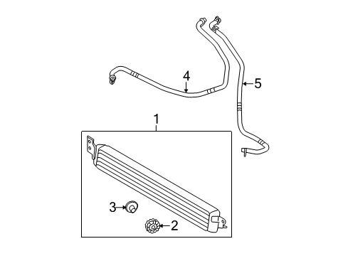 2011 BMW M3 Oil Cooler Engine Oil Cooler Pipe, Return Diagram for 17222284078