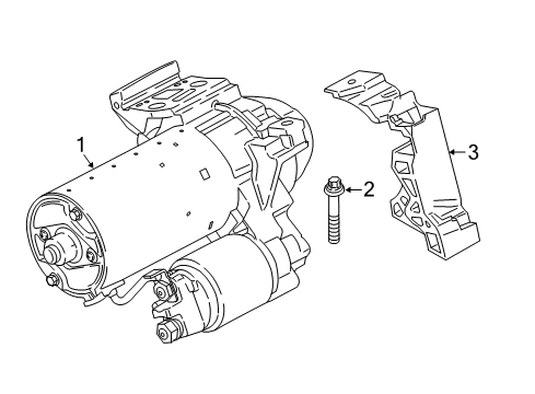 2018 BMW 540d xDrive Starter STARTER Diagram for 12418589891