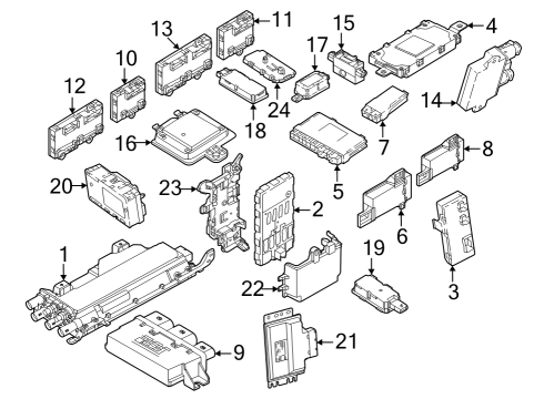 Parking Aid RADAR SENSOR, CLOSE RANGE:665010 Diagram for 66325A60304