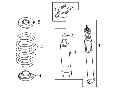 2022 Ford Maverick Shocks & Components - Rear ANTISQUEAK - REAR SPRING Diagram for NZ6Z5586B