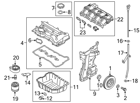 2014 Hyundai Santa Fe Sport Filters Gasket-Fuel Pump Diagram for 224422G670