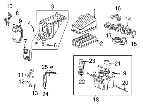 1999 Honda Odyssey Filters Tube A, Side Branch Diagram for 17251P8FA00