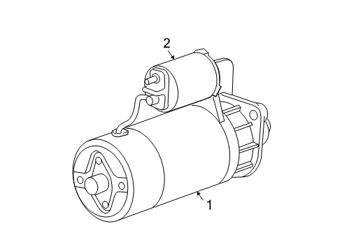 2008 BMW M5 Starter Starter Diagram for 12417835126
