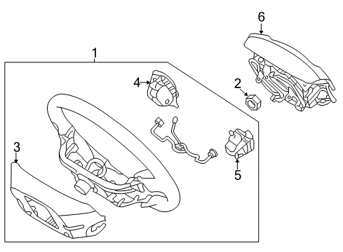 2014 Kia Sedona Steering Column & Wheel, Steering Gear & Linkage Switch Assembly-Cruise REMOC Diagram for 964404D000BQ