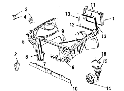 2005 Scion tC Radiator & Components, Cooling Fan Radiator Inlet Hose (Upper) Diagram for 10037309