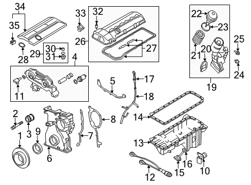 2003 BMW Z4 Filters Fuel Filter Pressure Regulator Repair Kit Diagram for 16117197690