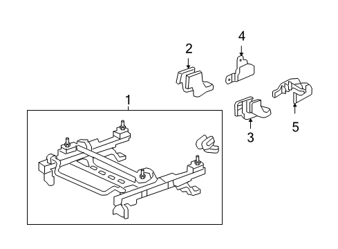 2008 Honda Civic Tracks & Components Slide Assy., SWS Diagram for 81166SNAA02