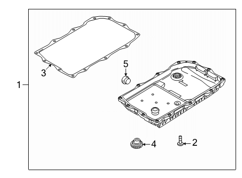 2015 Dodge Durango Automatic Transmission Seal-Output Shaft Diagram for 68145442AA