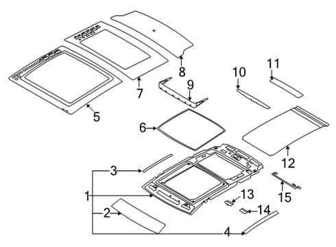 Sunroof MOTOR ASY - WITHOUT DRIVE Diagram for LJ6Z15790B