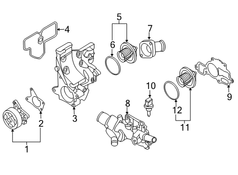 2015 Nissan NV200 Powertrain Control Blank Engine Control Module Diagram for 237033LM2A