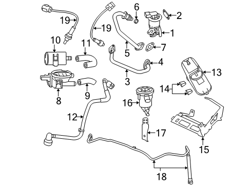 2005 Dodge Magnum Emission Components CANISTER-Vapor Diagram for 4891645AA