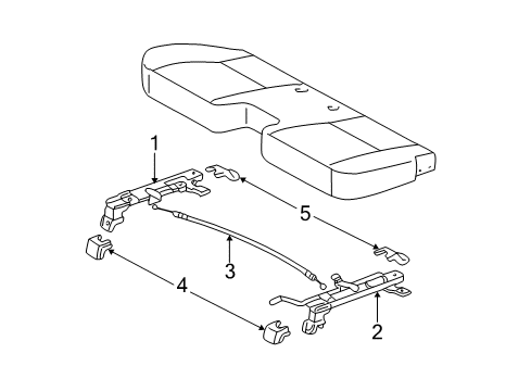 2001 Toyota Tundra Tracks & Components Diagram