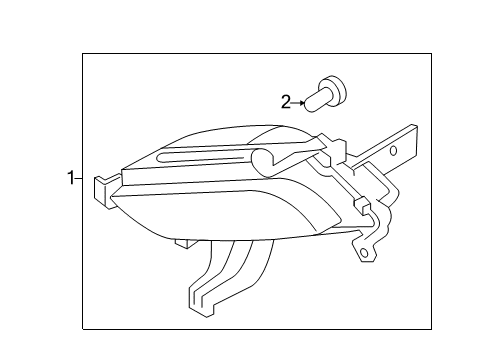 2014 Kia Forte Bulbs Front Fog Lamp Assembly, Left Diagram for 92201A7050