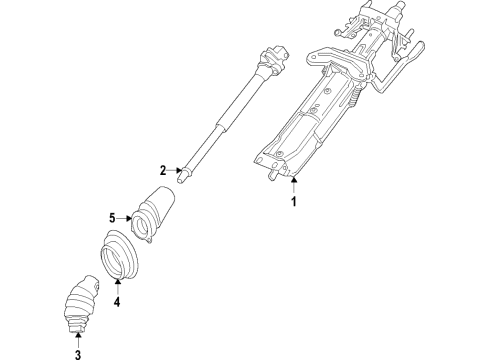 2014 BMW i8 Steering Column & Wheel, Steering Gear & Linkage Manually Adjust. Steering Column Diagram for 32306858709