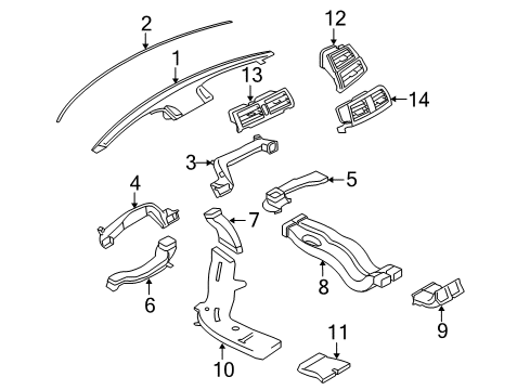 2009 BMW X6 Ducts Cold Air Duct, Left Diagram for 51456982419