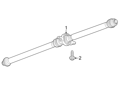 Drive Shaft - Rear Drive Shaft Bolt Diagram for 11603392
