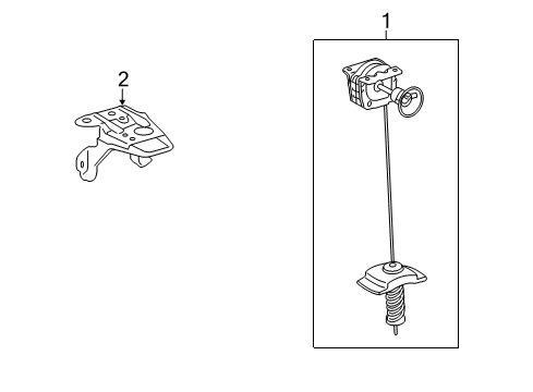 2013 Toyota Sequoia Spare Tire Carrier Spare Carrier Diagram for 5190034040