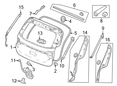 Gate & Hardware BOLT, SHOULDER (5X16) Diagram for 90102TG7A00