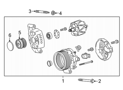2022 Toyota Corolla Cross Alternator Regulator Diagram for 27700F2010