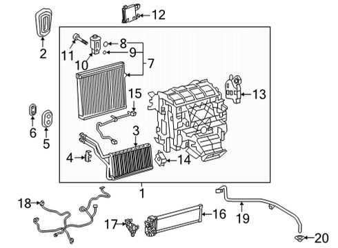 2022 Lexus NX450h+ Air Conditioner HOSE SUB-ASSY, DISCH Diagram for 8870378050