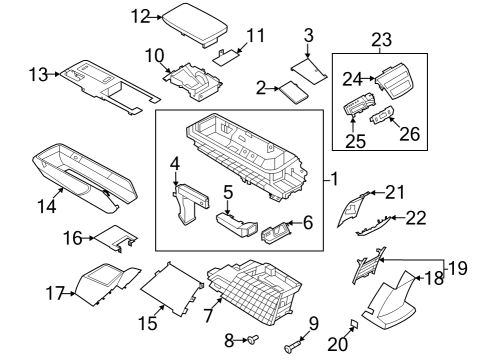 Console Bolt Diagram for 01121A6031