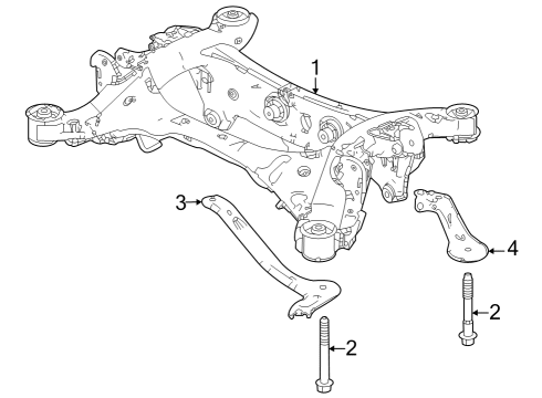 Suspension Mounting - Rear Bolt, Flange (14X85) Diagram for 90160TZ6A00