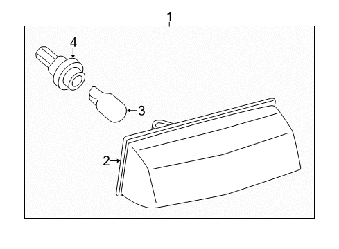 2015 Toyota RAV4 License Lamps License Lamp Diagram for 8120442010