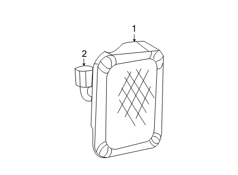 2014 Jeep Wrangler Combination Lamps Lamp-Tail Stop Turn Diagram for 55077890AH