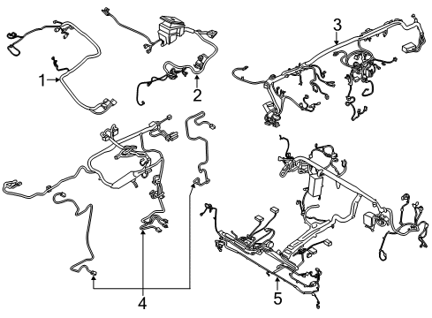 Wiring Harness Wire Harness Diagram for HK4Z14A411CG