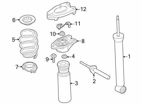 Shocks & Components - Rear REAR COIL SPRING Diagram for 33536892121