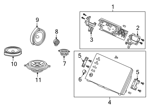 2019 Honda Insight Navigation System Antenna Assembly, Gps Diagram for 39835TXMA01