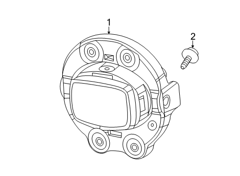 2020 Jeep Cherokee Fog Lamps Lamp-Front Fog Diagram for 68466265AC