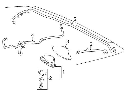 Antenna & Radio RECEIVER ASSY, RADIO Diagram for 861400R161