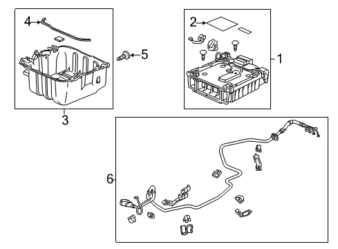 2012 Honda Insight Electrical Components Insulator, Ipu Case Diagram for 1B850RBJ010