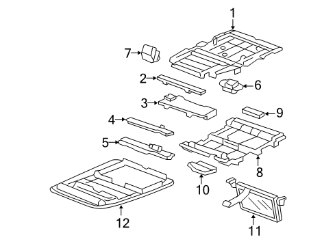 2006 Honda Pilot Center Console, Front Console Lock, Remote Control *YR204L* (LIGHT SADDLE) Diagram for 39466S9VA01ZC
