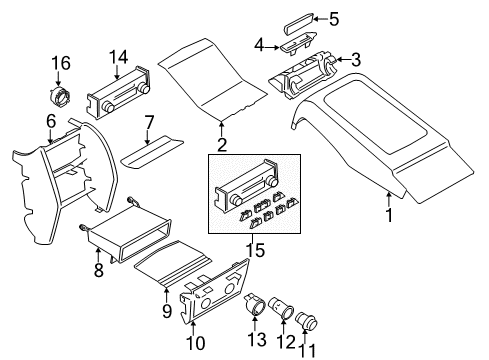 2013 BMW 750Li Auxiliary Heater & A/C Micronair Cabin Air Filter Diagram for 64319175484