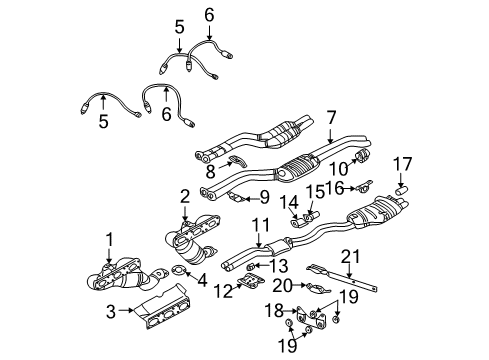 2006 BMW 325Ci Powertrain Control Connecting Support Diagram for 51712693023