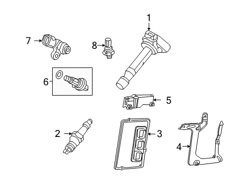 2010 Honda Accord Ignition System Control Module, Engine (Rewritable) Diagram for 37820R70A71