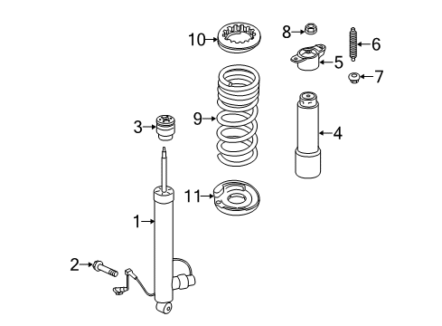 2016 Lincoln MKC Shocks & Components - Rear Upper Bracket Diagram for EJ7Z18A161A
